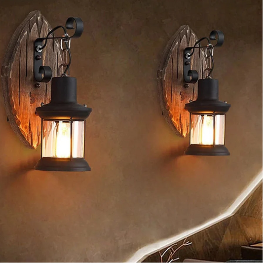 Retro Industrial Wall Light With Cage Shade Led Sconce NALANI