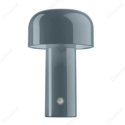 Retro LED Wireless Touch Table Lamp USB Rechargeable Darkgrey NALANI