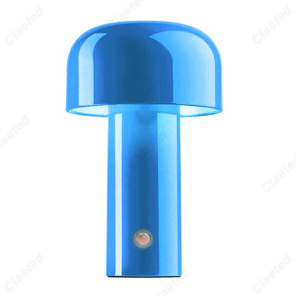 Retro LED Wireless Touch Table Lamp USB Rechargeable Blue NALANI