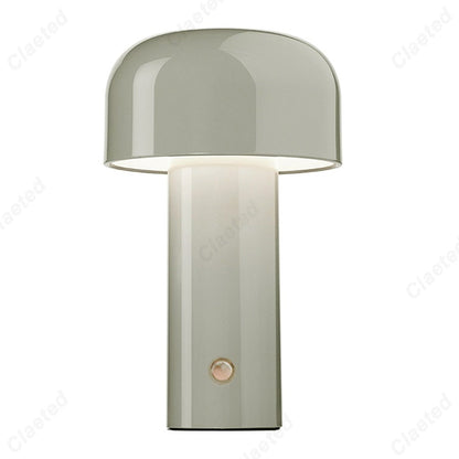 Retro LED Wireless Touch Table Lamp USB Rechargeable Grey NALANI