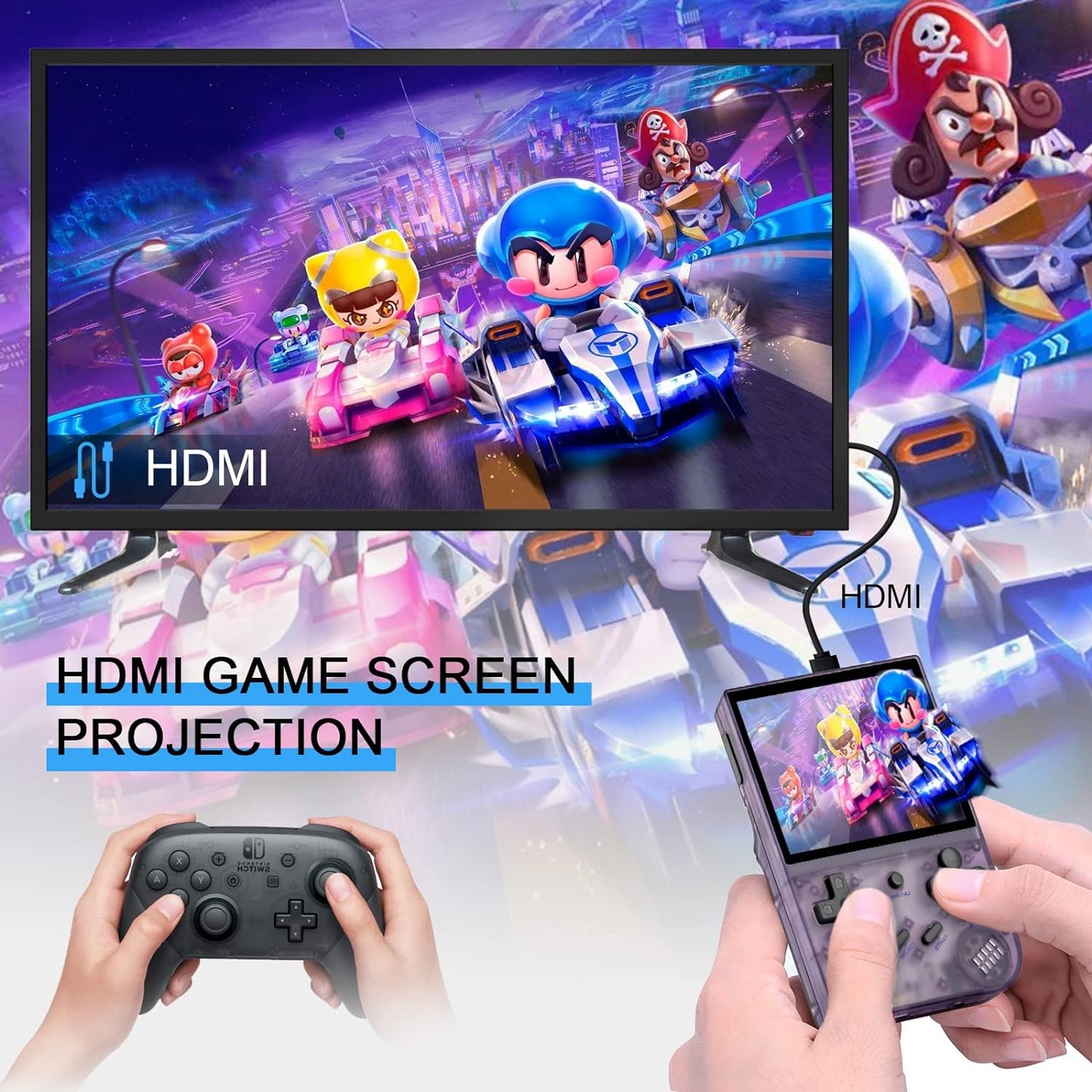 Retro Pocket Console With 3.5 Inch Screen And 5474 Games NALANI