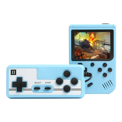 Retro Portable Gaming Console With 500 Built In Games Blue + Controller NALANI