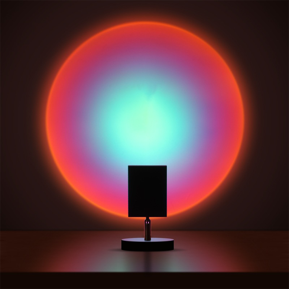 Retro Sunset Table Lamp With Warm Ambience For Living Room Blue 12cm × 20cm NALANI