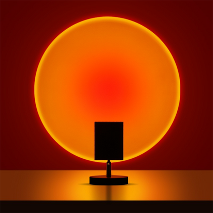 Retro Sunset Table Lamp With Warm Ambience For Living Room Red 12cm × 20cm NALANI