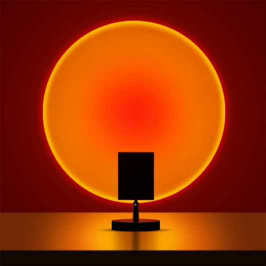 Retro Sunset Table Lamp With Warm Ambience For Living Room Red 12cm × 20cm NALANI