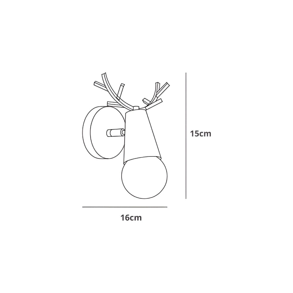 Revolia - LED wall light with antler inspiration NALANI