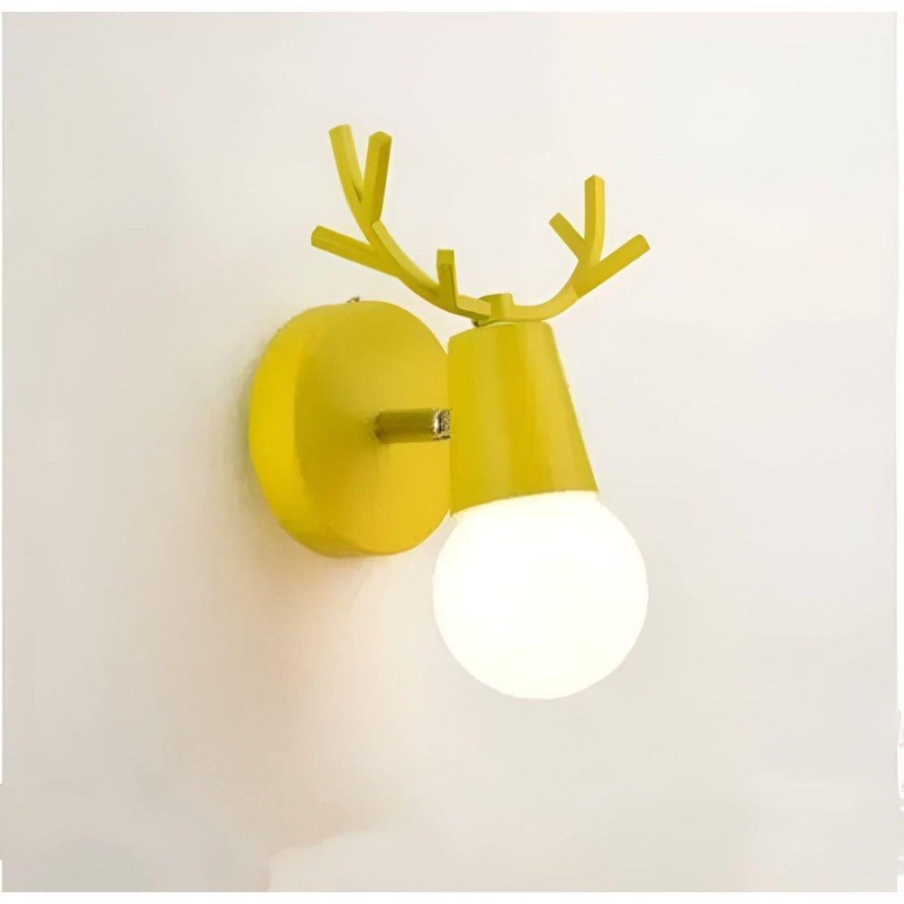 Revolia - LED wall light with antler inspiration Yellow NALANI