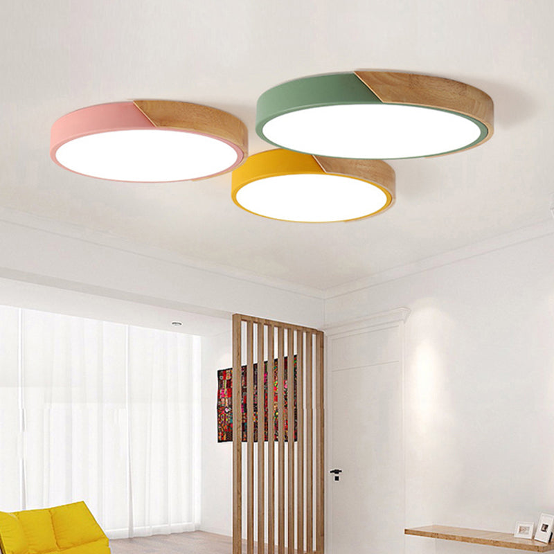 Round Flush Mount Light Fixture Acrylic Ceiling Light NALANI