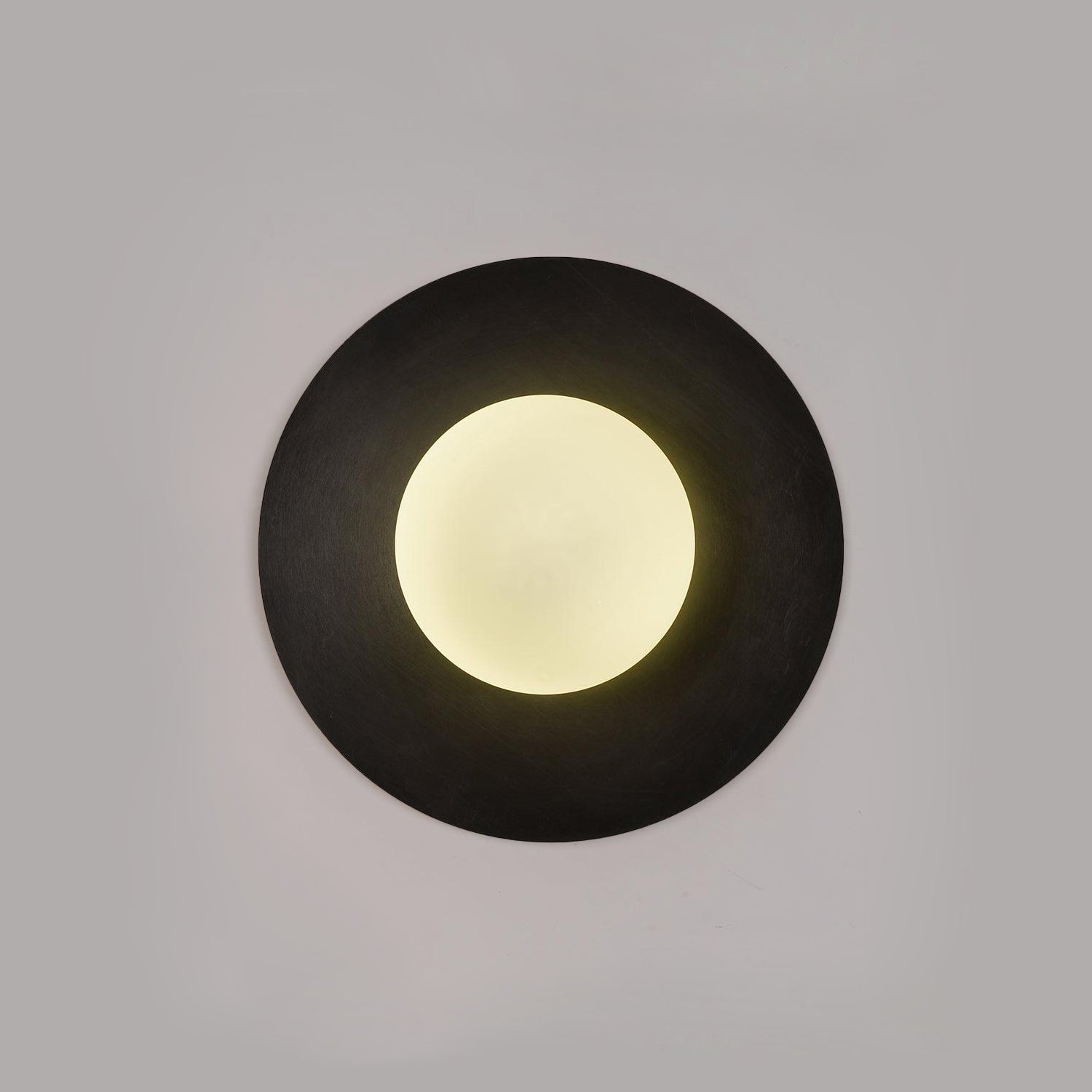 Round Glass Wall Lamp With Lunar Glow Art Light Ambient NALANI