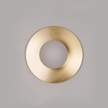 Round Glass Wall Lamp With Lunar Glow Art Light Ambient NALANI