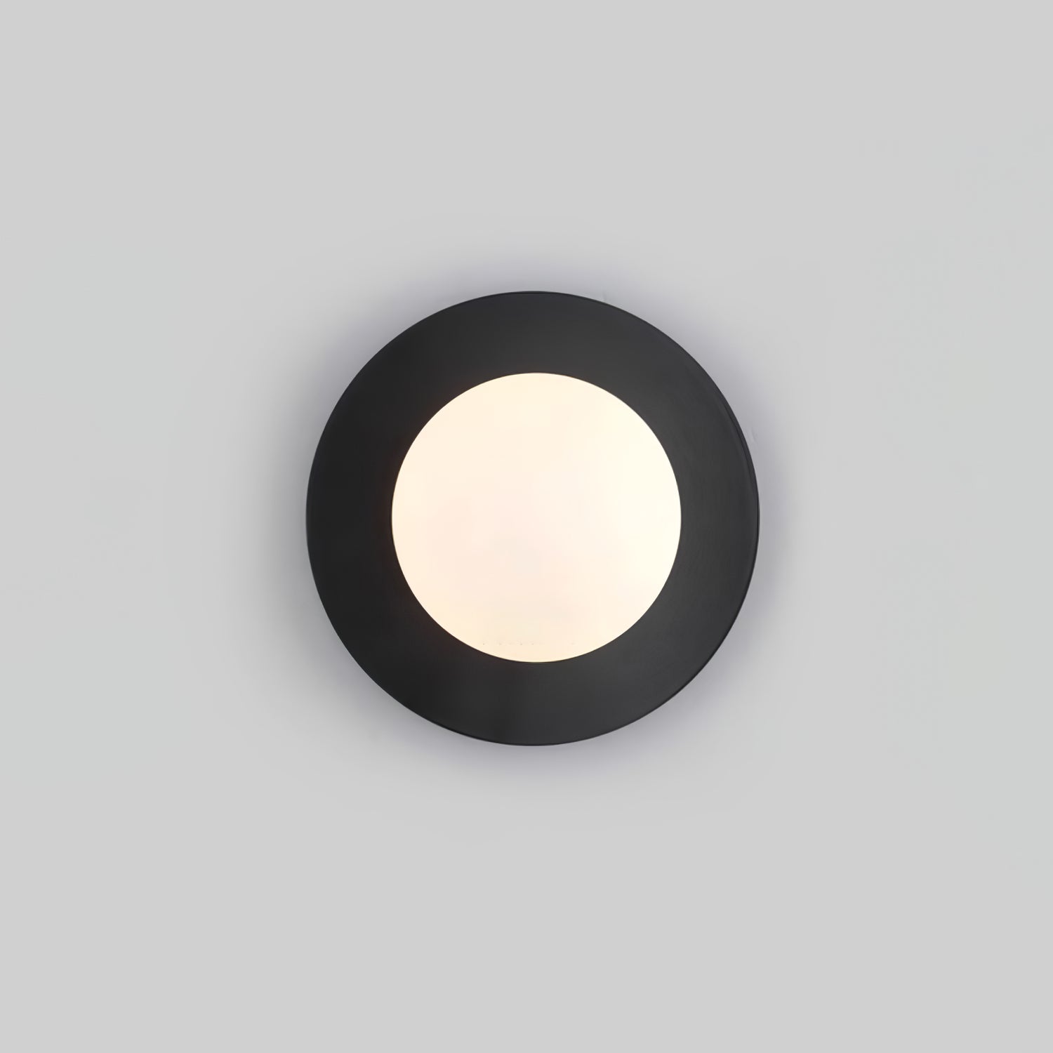 Round Glass Wall Lamp With Lunar Glow Art Light Ambient NALANI