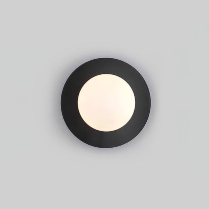 Round Glass Wall Lamp With Lunar Glow Art Light Ambient NALANI
