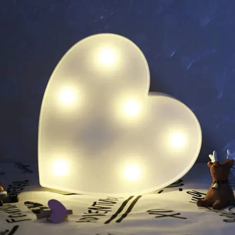 Safari Animal Table Lamp Decorative Kids Room Night Light Hart white NALANI