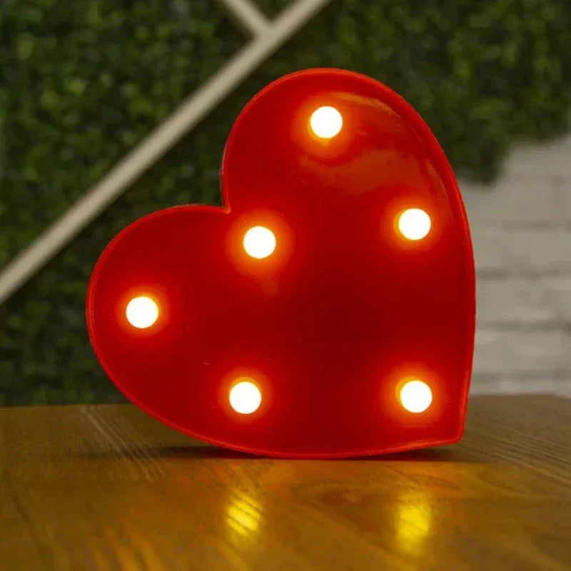 Safari Animal Table Lamp Decorative Kids Room Night Light Hart red NALANI