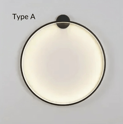 Satin Black Modern LED Ceiling Light Fixture Dimmable USB AC input Type A NALANI