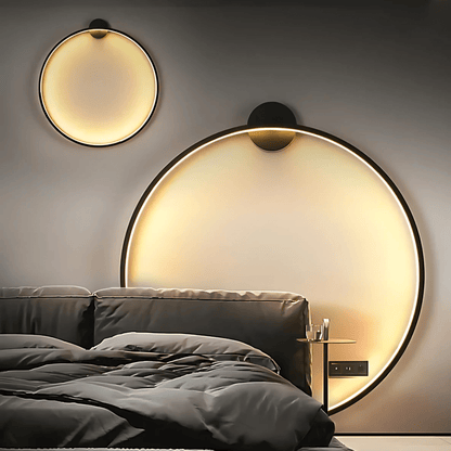 Satin Black Modern LED Ceiling Light Fixture Dimmable USB NALANI
