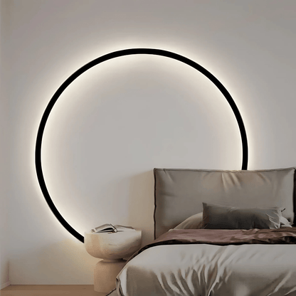 Satin Black Modern LED Ceiling Light Fixture Dimmable USB NALANI