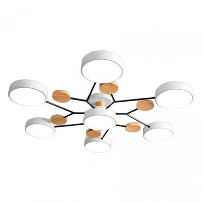 Scandinavian Ceiling Light with Branched Design and LED Technology 7 Kop White NaLani
