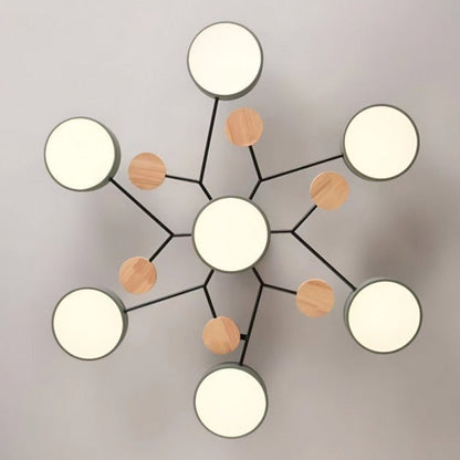 Scandinavian Ceiling Light with Branched Design and LED Technology NaLani