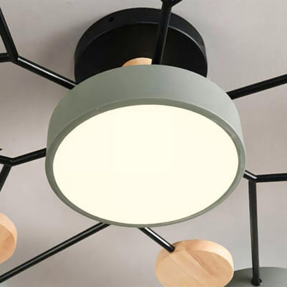 Scandinavian Ceiling Light with Branched Design and LED Technology NaLani