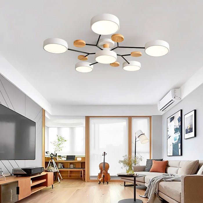 Scandinavian Ceiling Light with Branched Design and LED Technology NaLani