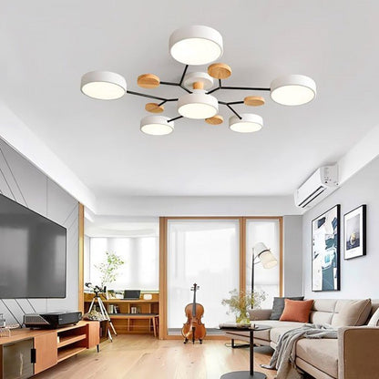 Scandinavian Ceiling Light with Branched Design and LED Technology NaLani