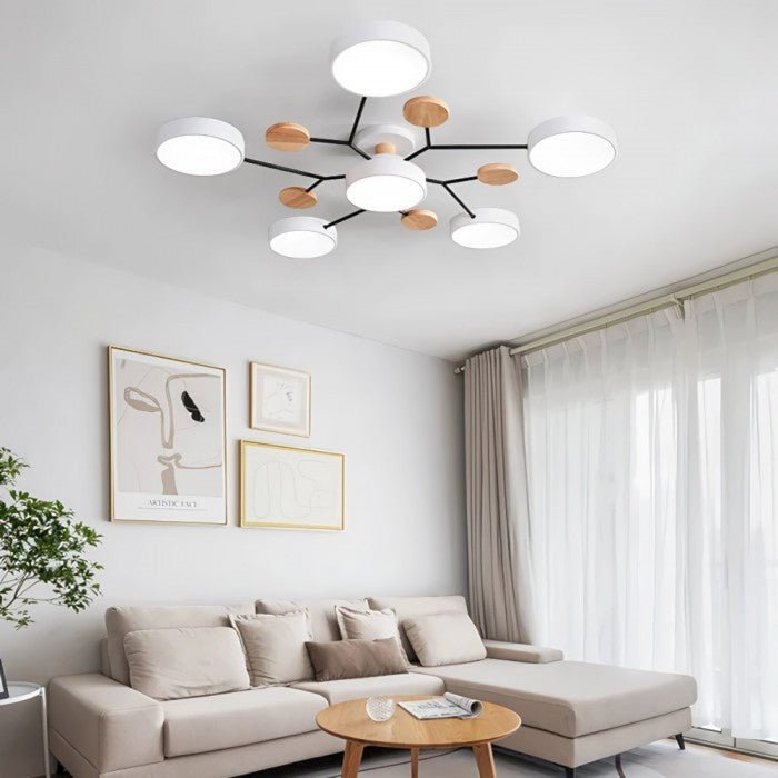 Scandinavian Ceiling Light with Branched Design and LED Technology NaLani
