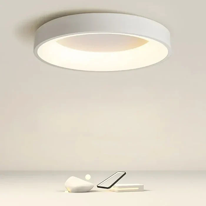 Scandinavian Round LED Ceiling Lamp for Stylish Home Lighting NaLani