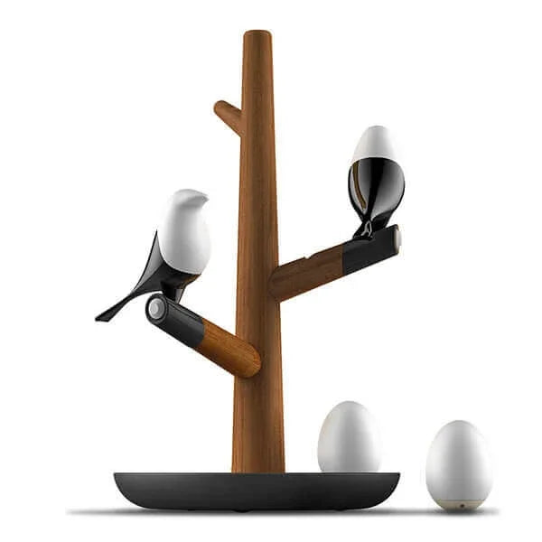 Sensor Table Lamp with Motion Sensor and Natural Wood Design NALANI