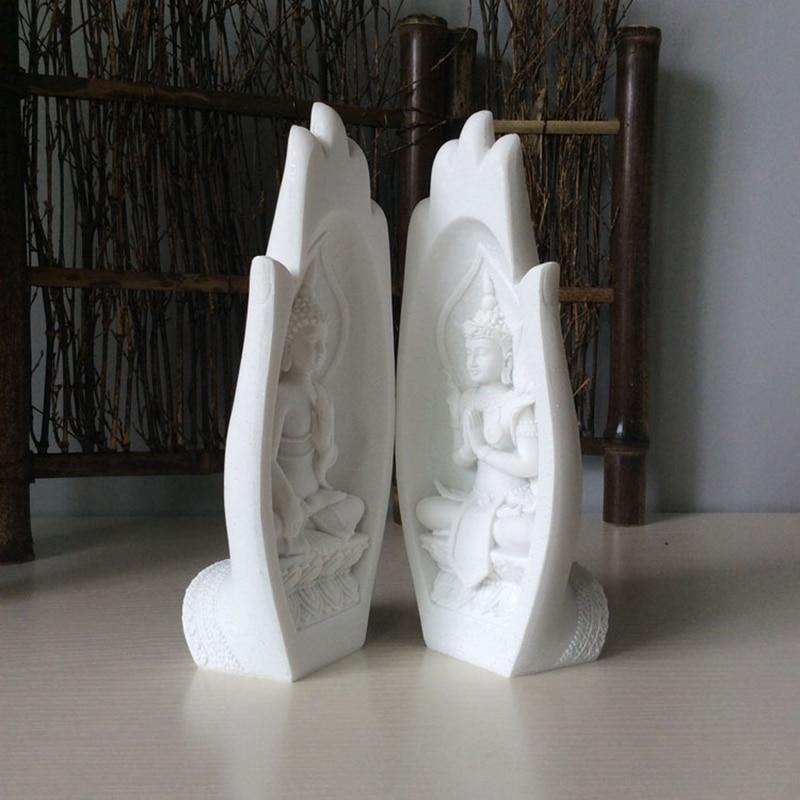 Set of 2 Buddha Statues for Home Decor and Spiritual Symbolism NaLani