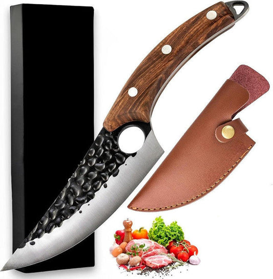 Sharp All Purpose Kitchen Knife for Chefs and Home Cooks Brown NALANI