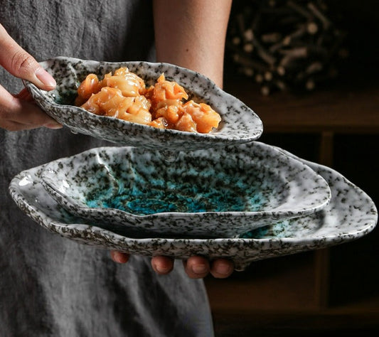 Shell Shaped Ceramic Dinnerware Set For Elegant Tables NALANI