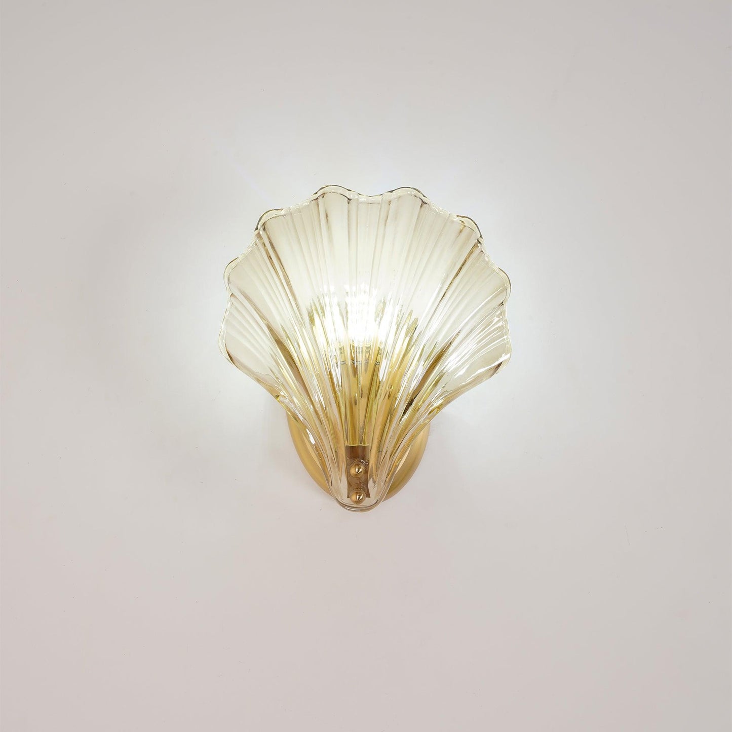 Shell Wall Light With Brass Finish Elegant Accent Lighting NALANI