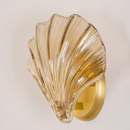 Shell Wall Light With Brass Finish Elegant Accent Lighting NALANI