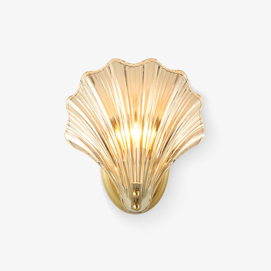 Shell Wall Light With Brass Finish Elegant Accent Lighting NALANI