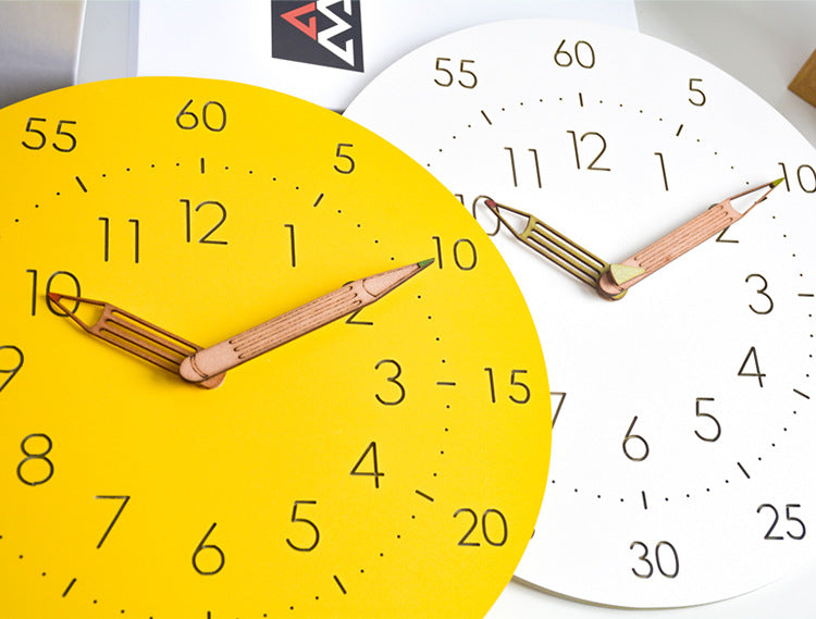 Silent Analog Children's Wall Clock for Nursery and Playroom Decor NALANI
