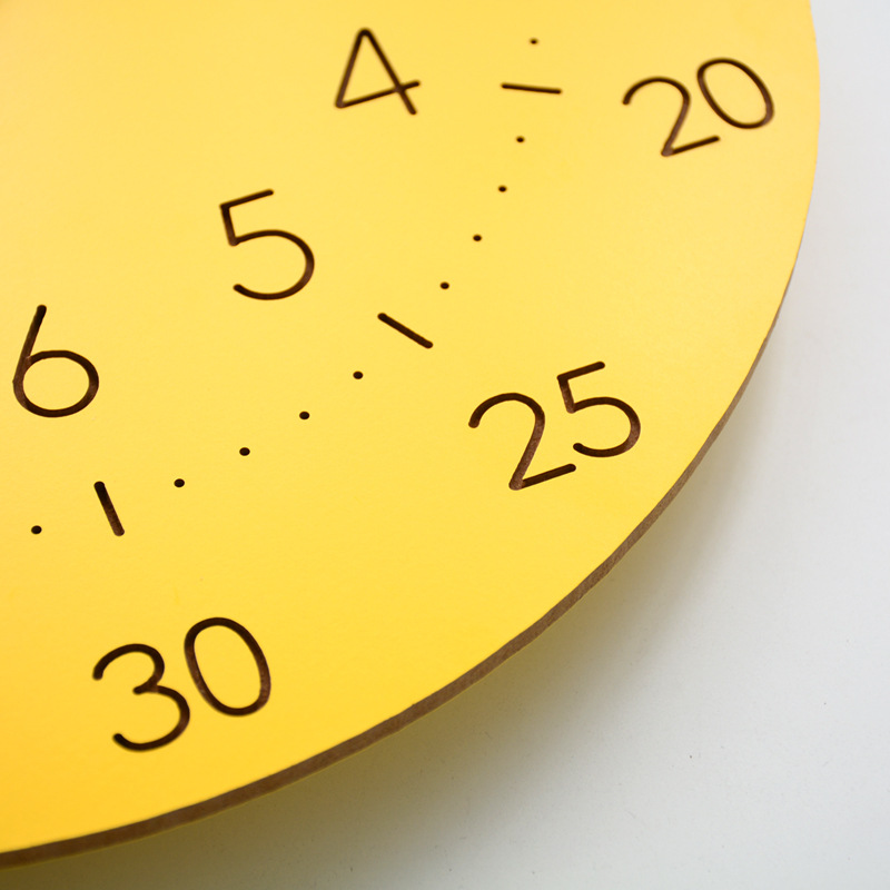 Silent Analog Children's Wall Clock for Nursery and Playroom Decor NALANI