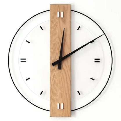 Silent Wall Clock Made of Wood for Natural Serenity NaLani