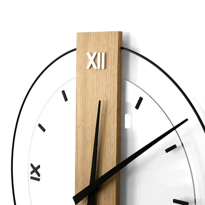 Silent Wall Clock Made of Wood for Natural Serenity NaLani