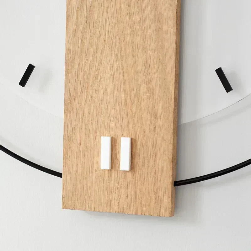 Silent Wall Clock Made of Wood for Natural Serenity NaLani