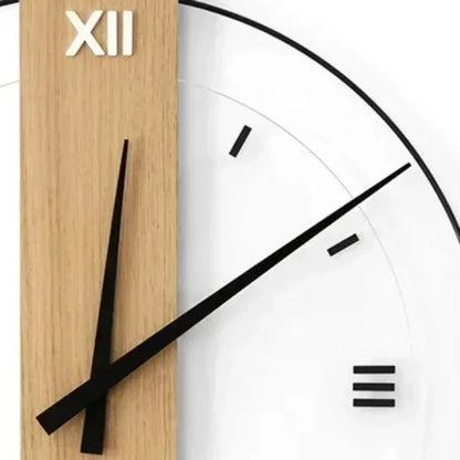 Silent Wall Clock Made of Wood for Natural Serenity NaLani
