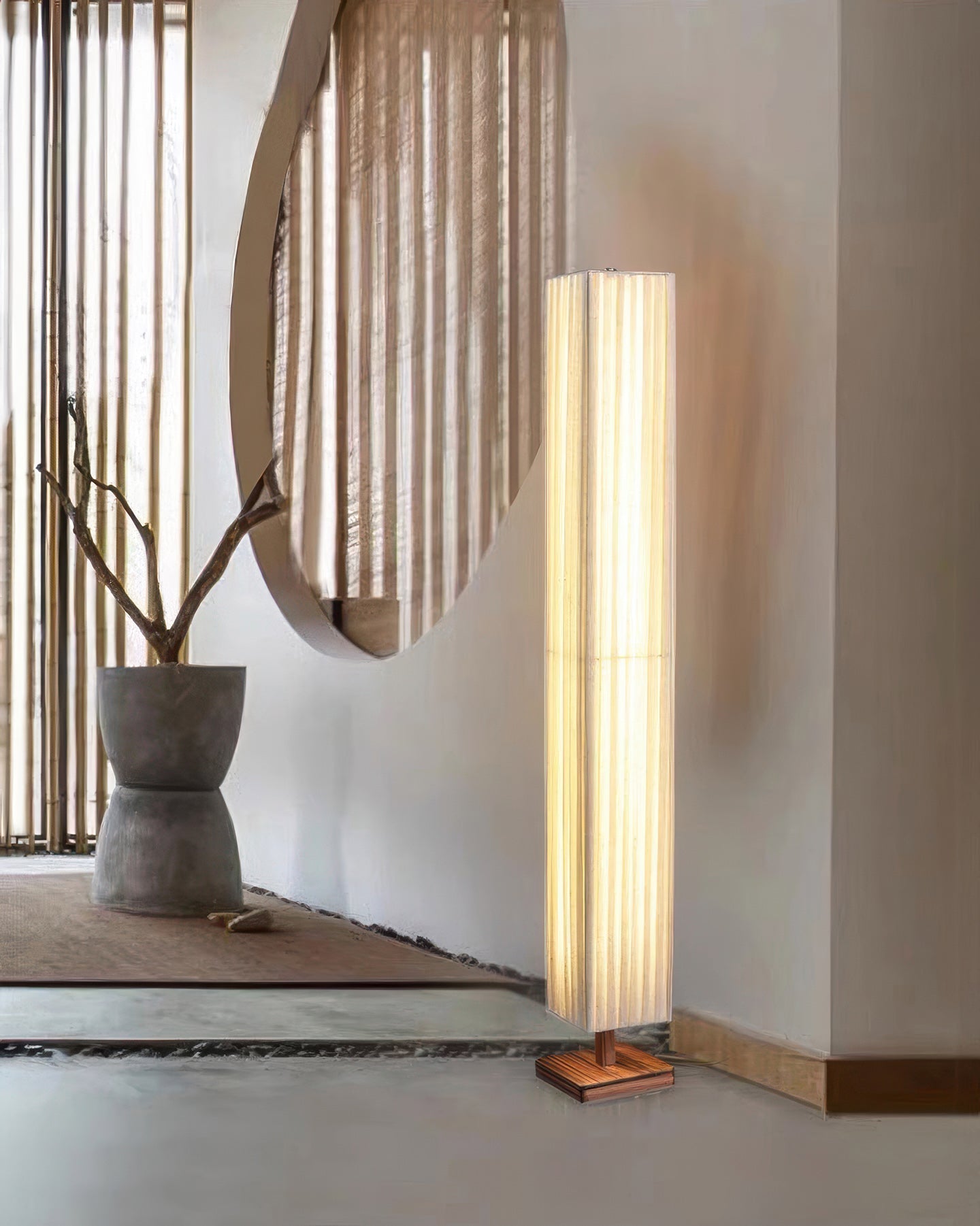 Simplicity Oriental Wabi-Sabi Floor Lamp NALANI