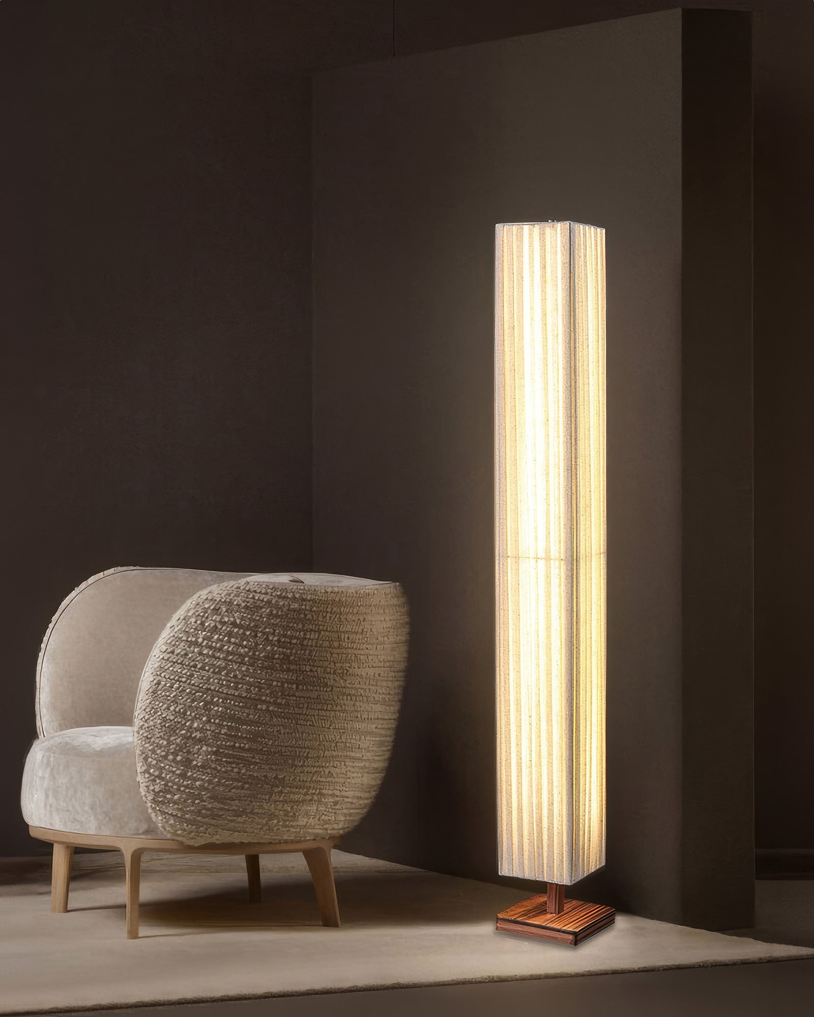 Simplicity Oriental Wabi-Sabi Floor Lamp NALANI