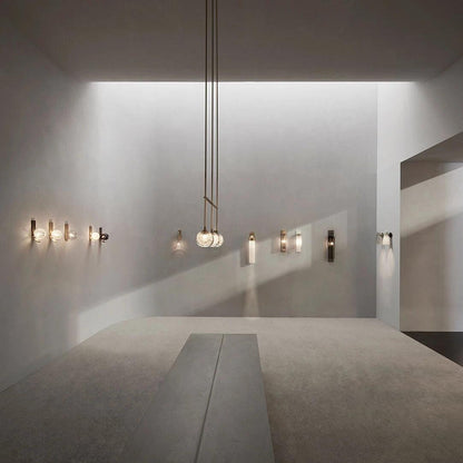 Sleek Conical Glass Wall Lamp For Modern Living Spaces NALANI