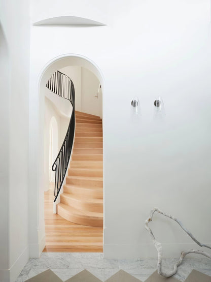 Sleek Conical Glass Wall Lamp For Modern Living Spaces NALANI