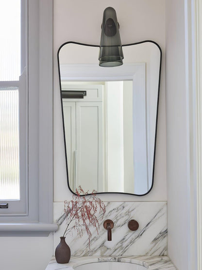 Sleek Conical Glass Wall Lamp For Modern Living Spaces NALANI