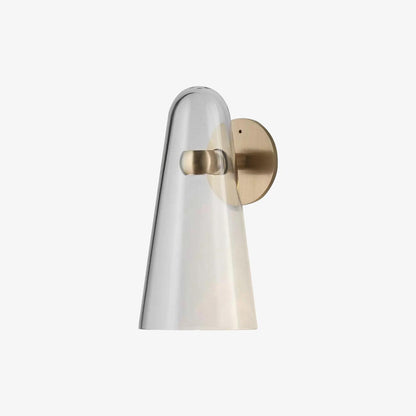 Sleek Conical Glass Wall Lamp For Modern Living Spaces NALANI