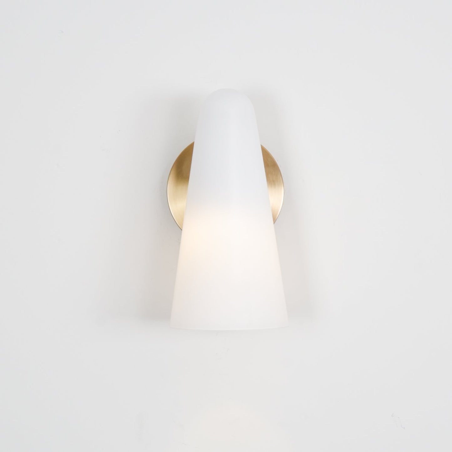 Sleek Conical Glass Wall Lamp For Modern Living Spaces NALANI