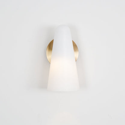 Sleek Conical Glass Wall Lamp For Modern Living Spaces NALANI