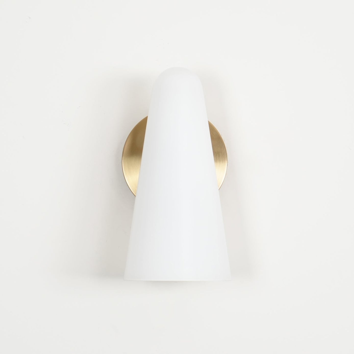 Sleek Conical Glass Wall Lamp For Modern Living Spaces NALANI